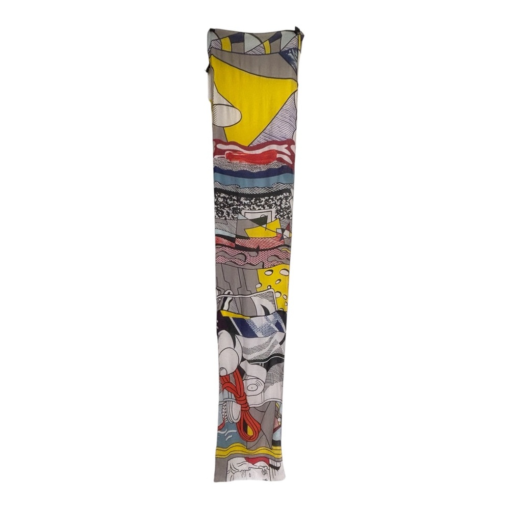 MoMA Roy Lichtenstein Scarf Green Street Mural Scarf
